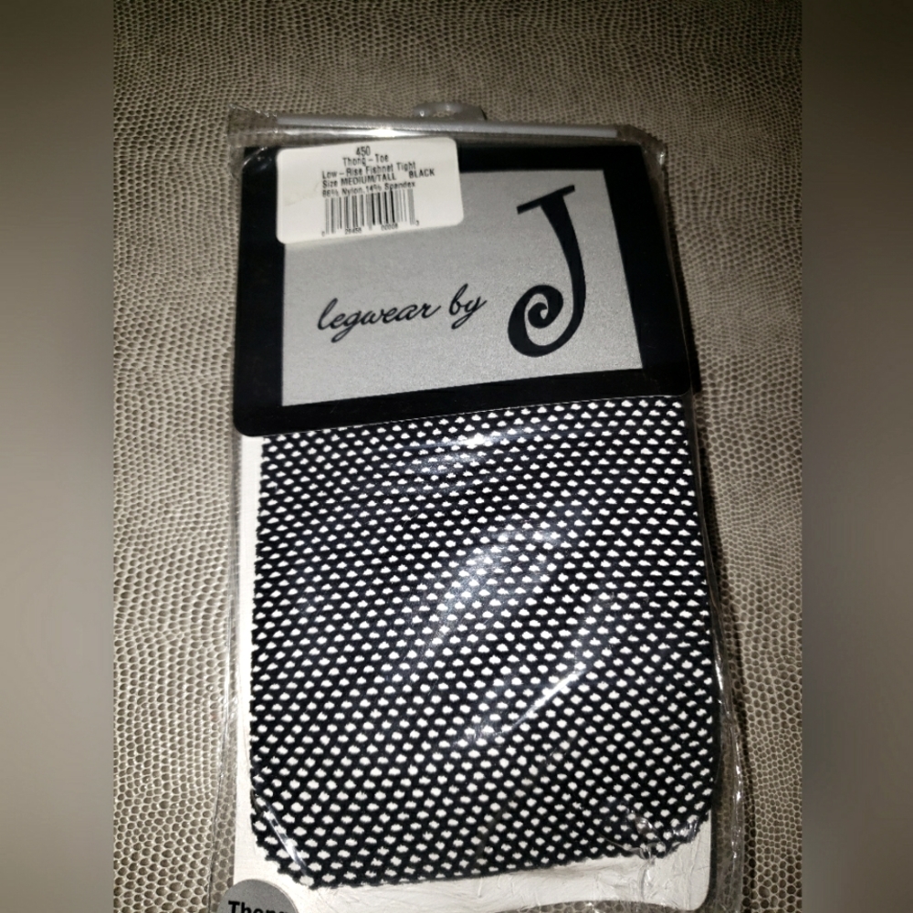 fishnet tights size medium/tall Legwear by J black